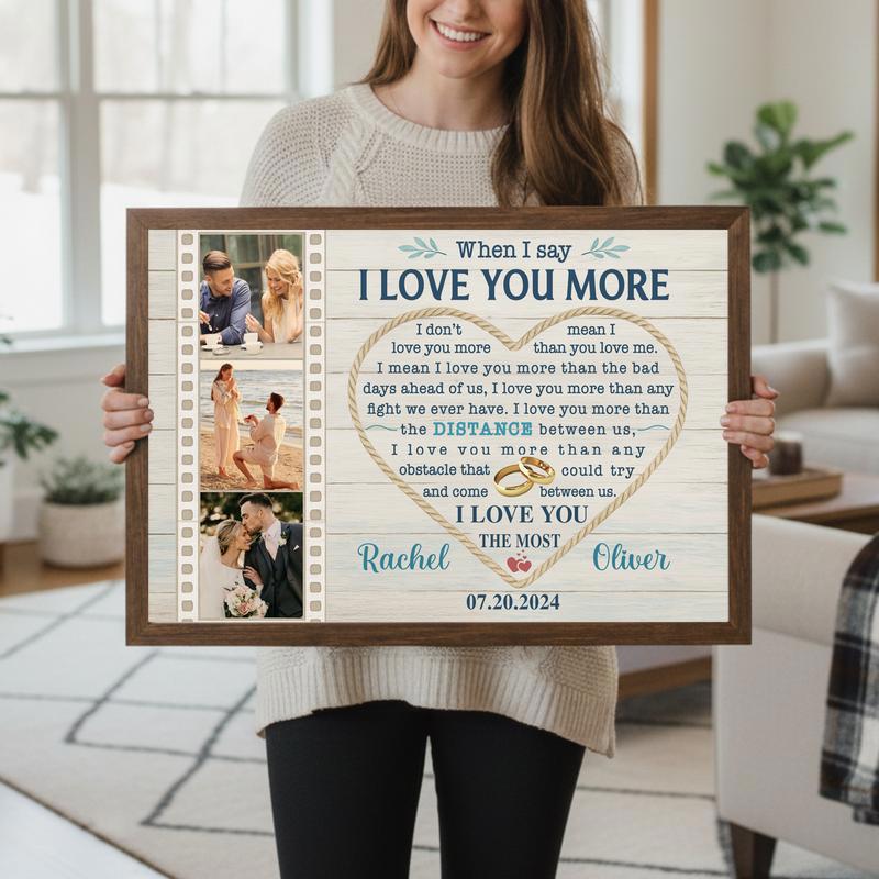 When I Say I Love You Canvas - Personalized Anniversary Gift