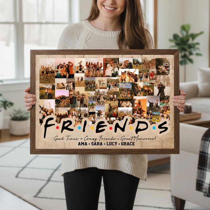 Your Bestie's Memories - Vintage Personalized Photo Gift Canvas
