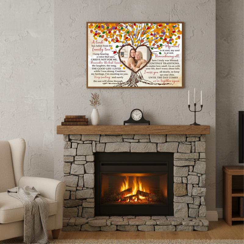 "A Limb Has Fallen" Family Tree Loss Remembrance Canvas