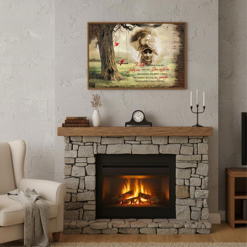 A Limb Has Fallen - Personalized Sympathy Cardinal Gift Canvas