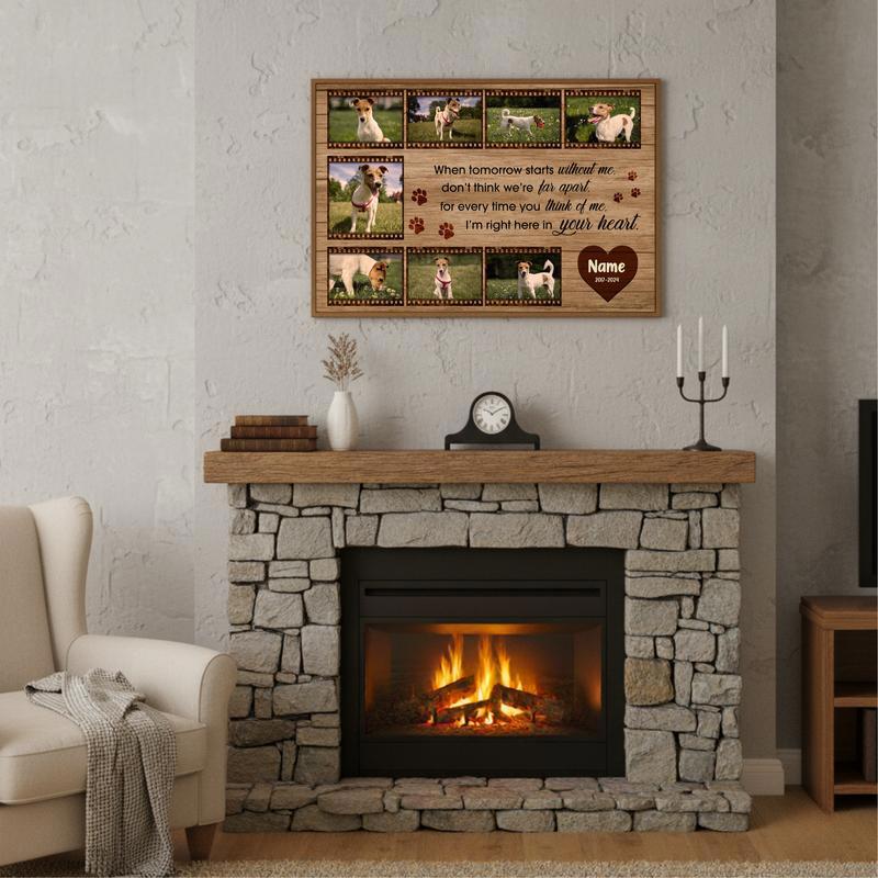 Custom Film Strip Keepsake - A Forever Dog Memorial Photo Canvas