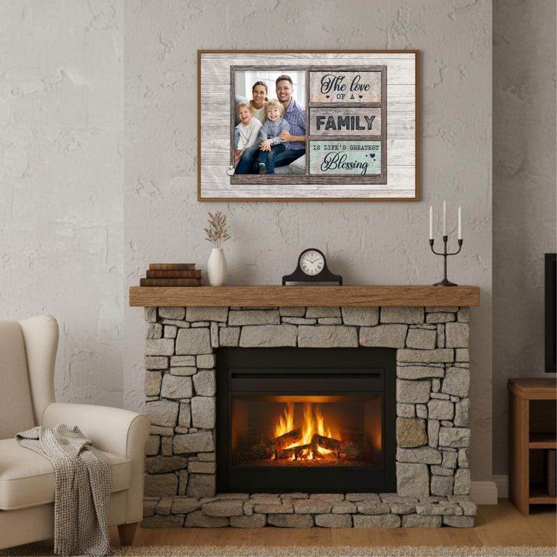 The Greatest Blessing is Family Heartfelt Quote Canvas Art