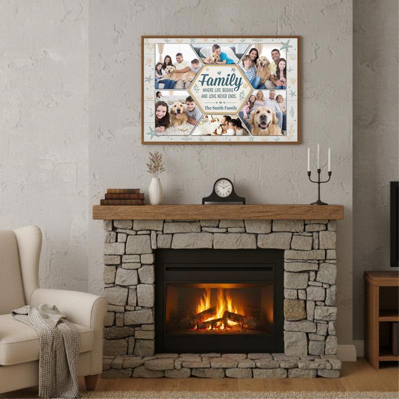 Family Memories Keepsake - Custom Family Photo Collage Canvas