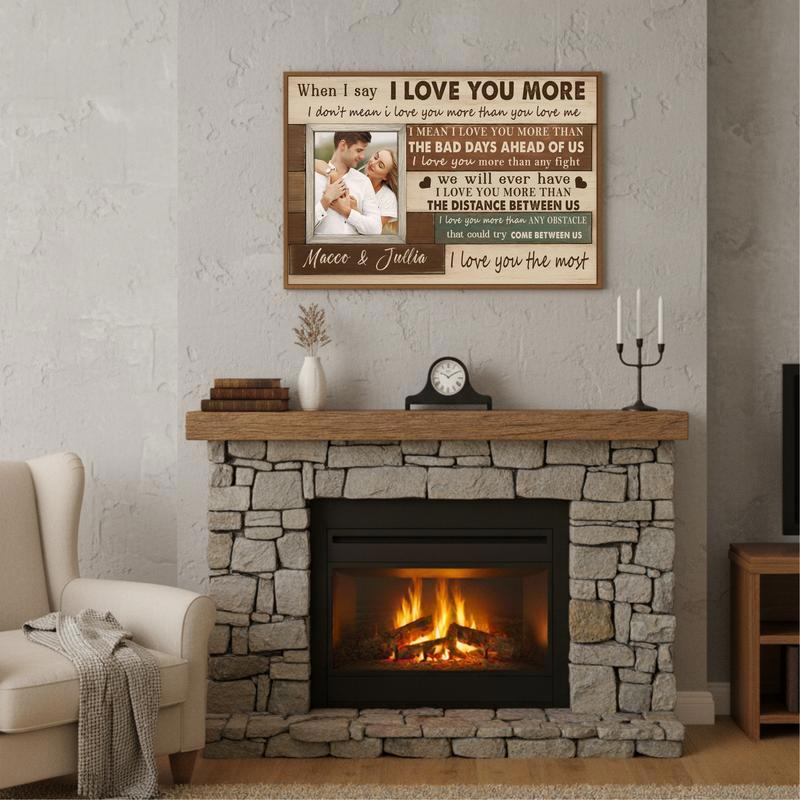 Heartfelt Message Photo Canvas - Personalized Couple Keepsake