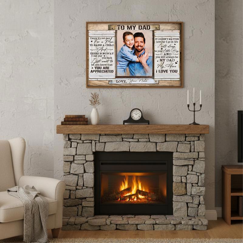 The Hero Dad Canvas A Son's Meaningful Tribute Gift