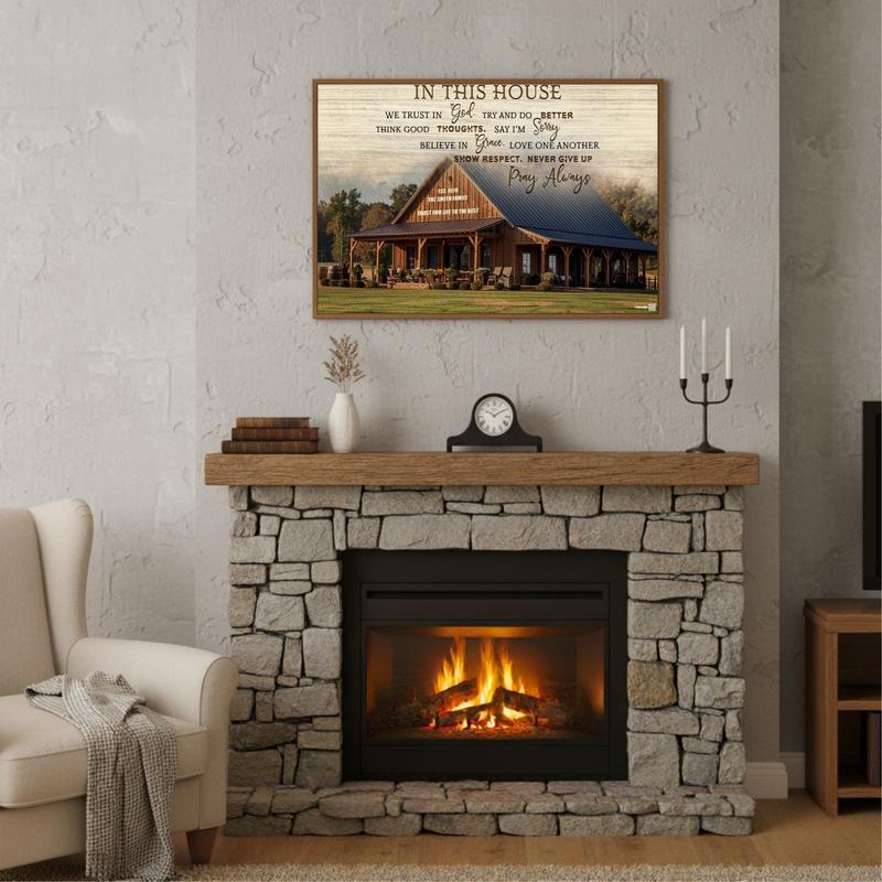 Faith & Photo Custom Trust Canvas for a New Home