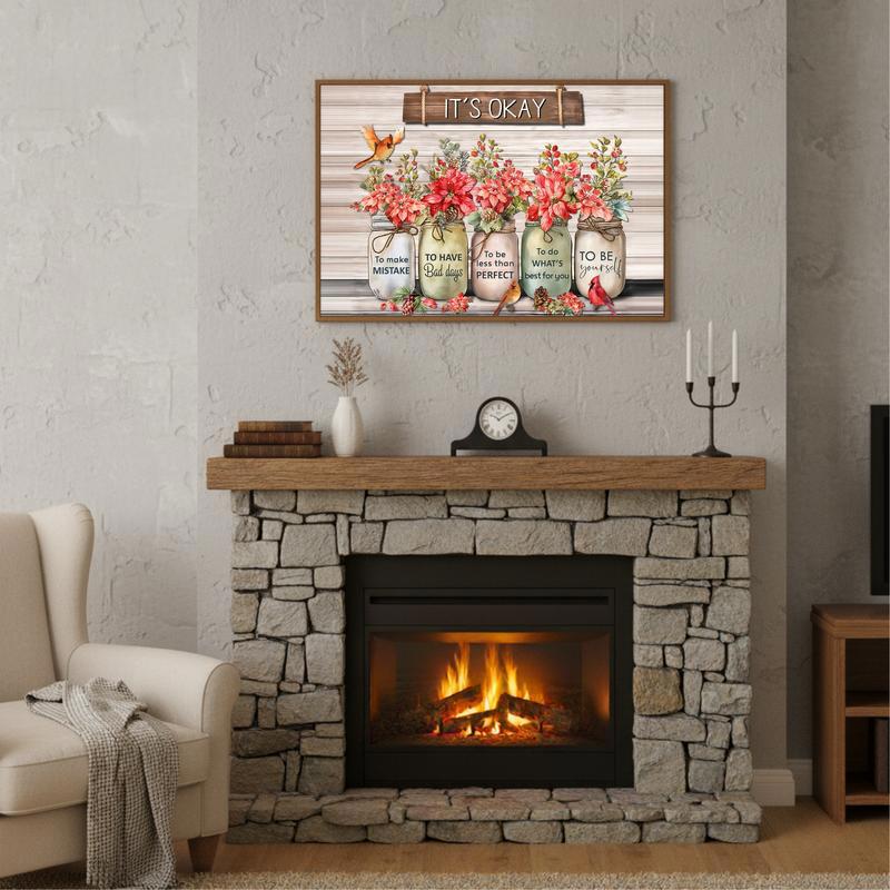 Wildflower Wisdom Canvas Embrace Your True Self Art