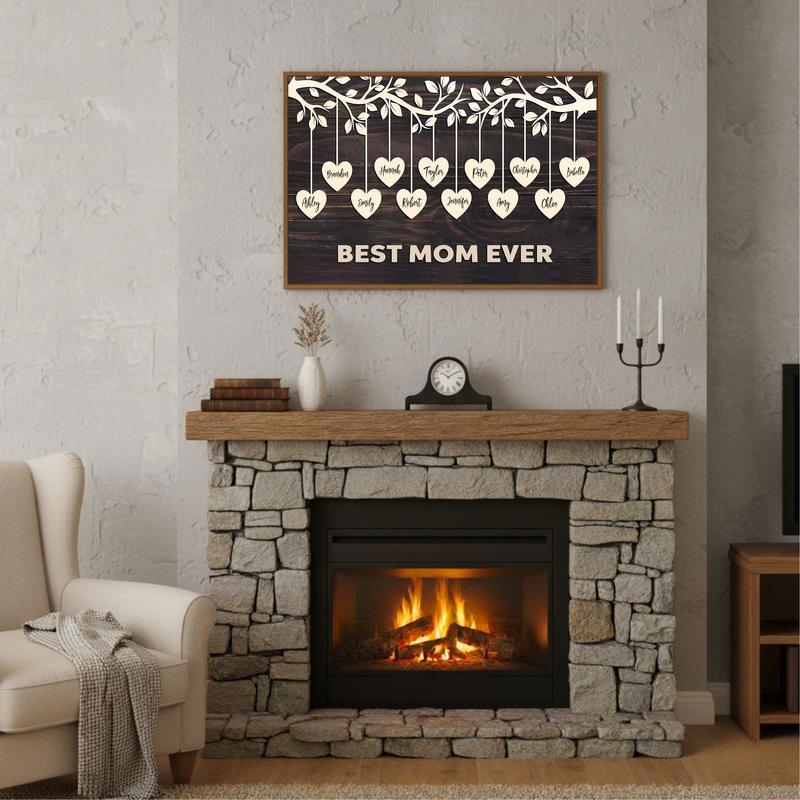 Roots of Love Personalized Family Tree Canvas for Mom