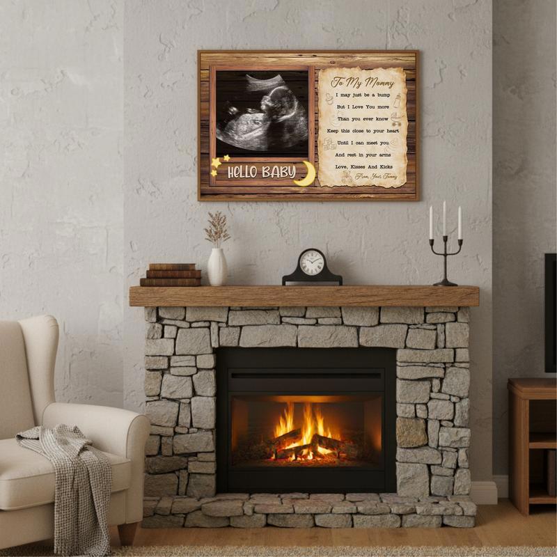 Baby's First Photo Custom Ultrasound Keepsake Canvas