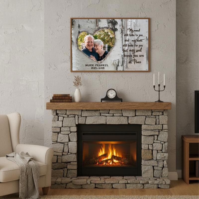 Talking To You In Memory - Personalized Photo Remembrance Canvas