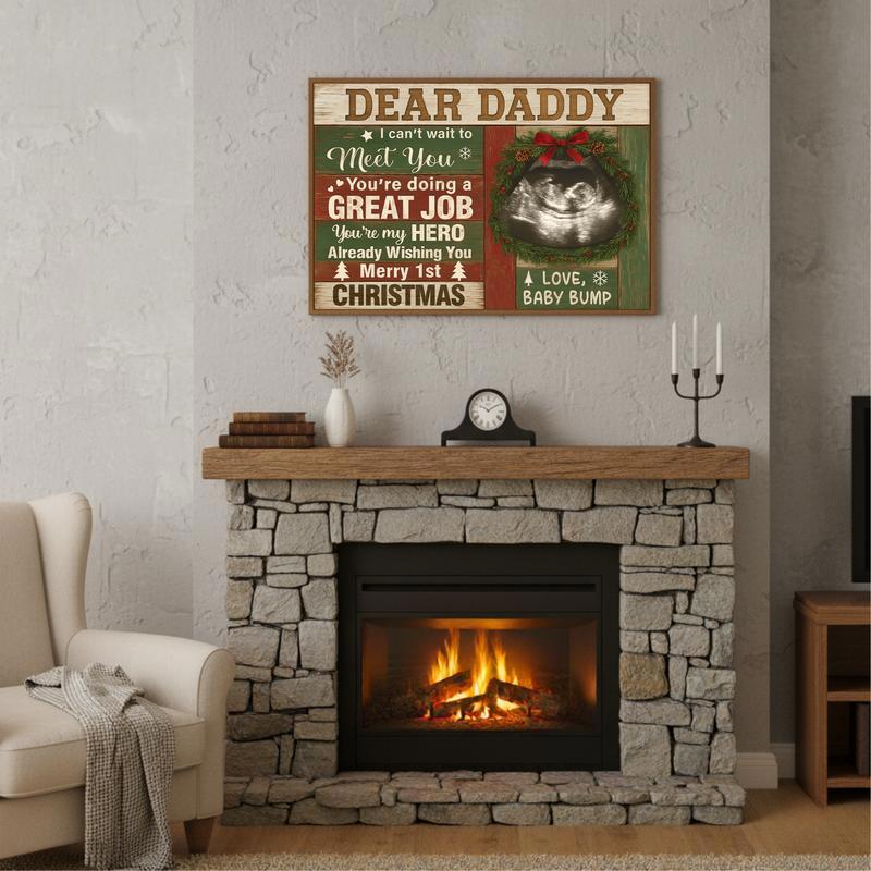 Ultrasound Personalized Canvas Prints - Father’s Day Gift For Dad