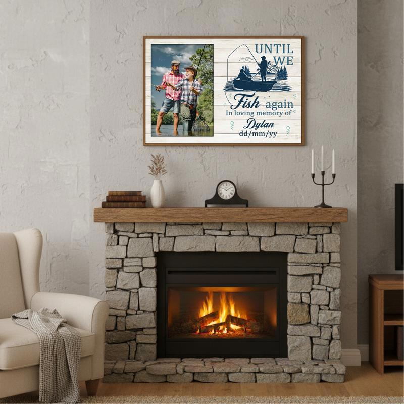Until We Fish Again - Personalized Fishing Memorial Canvas