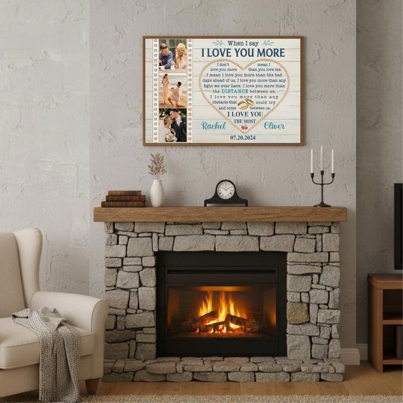 When I Say I Love You Canvas - Personalized Anniversary Gift