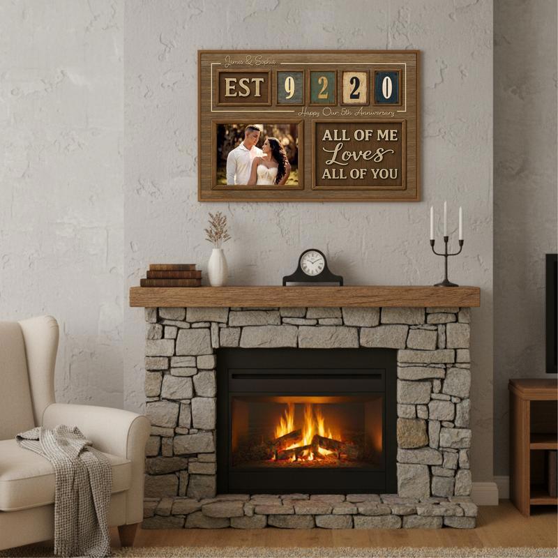 Year Together Couple Gift - Custom Established Date Canvas