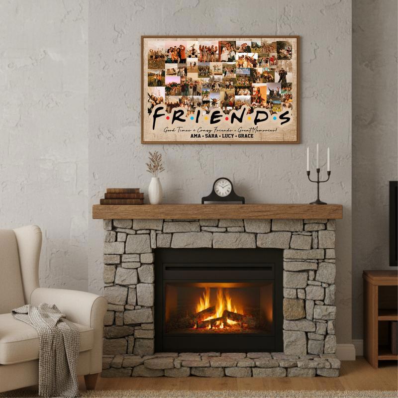 Your Bestie's Memories - Vintage Personalized Photo Gift Canvas