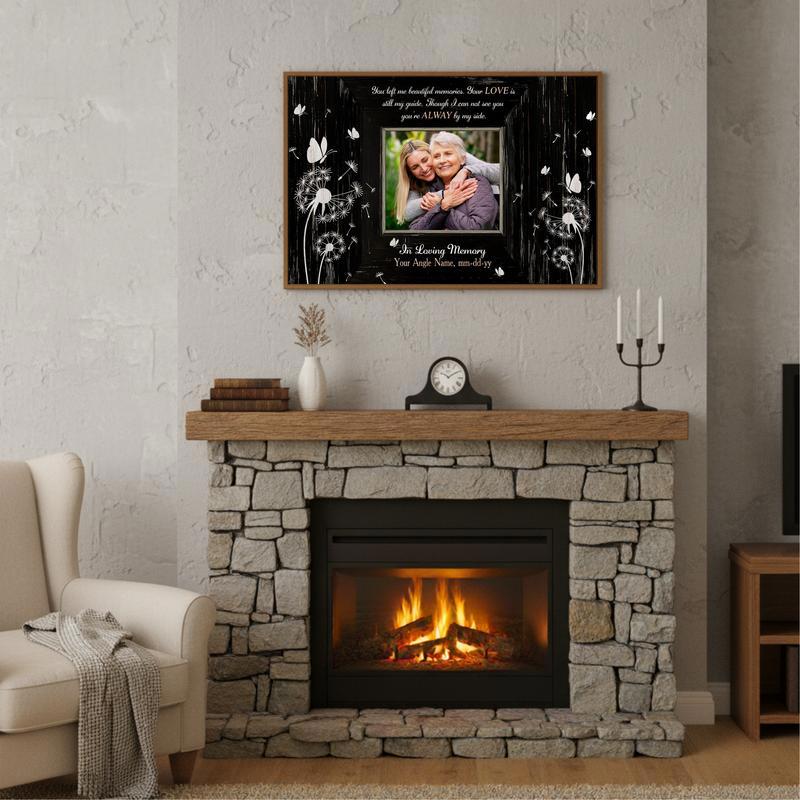 Your Love Forever Lives On Memorial Photo Tribute Canvas