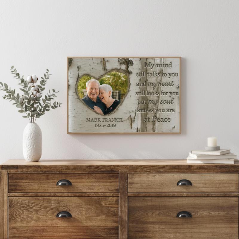 Cherished Husband Memorial - Forever In My Heart Tribute Canvas