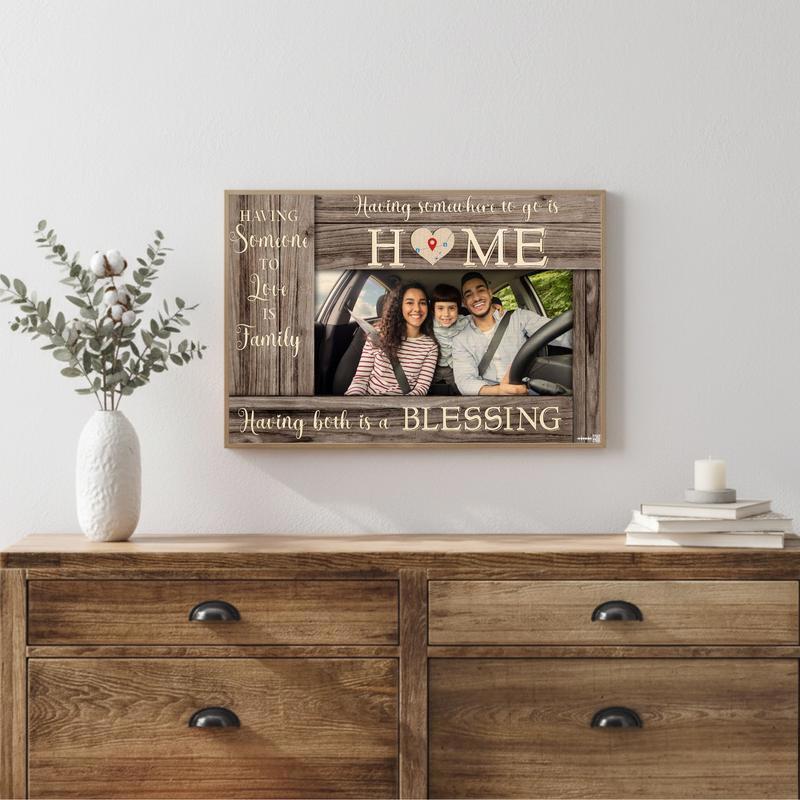 Where The Heart Is Personalized Map Art Home Canvas