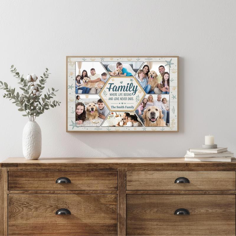 Family Memories Keepsake - Custom Family Photo Collage Canvas