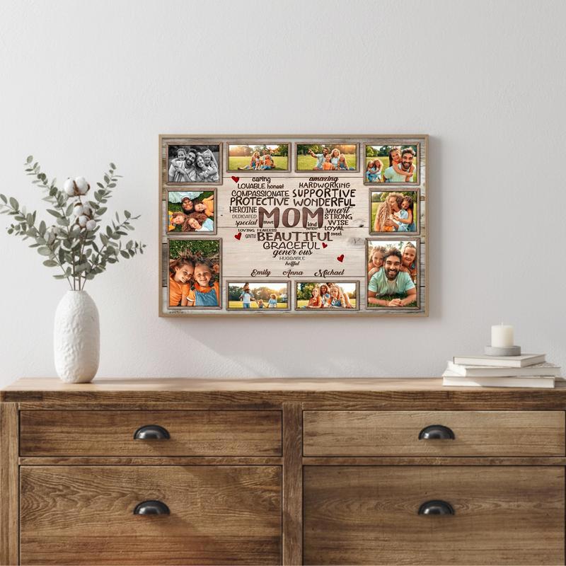 Immortalize Mom's Heart Personalized Definition Canvas