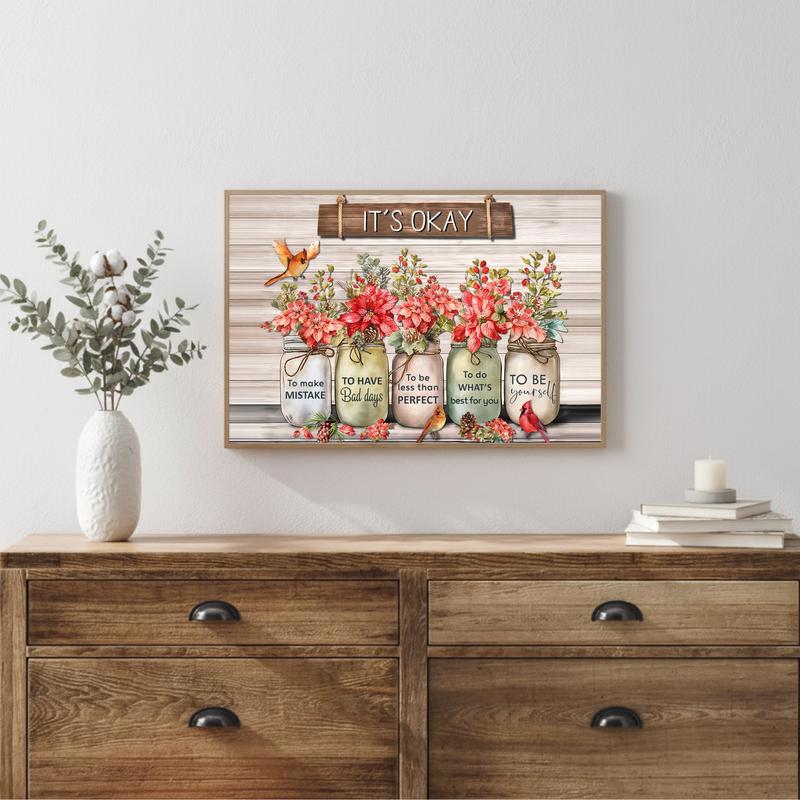 Wildflower Wisdom Canvas Embrace Your True Self Art