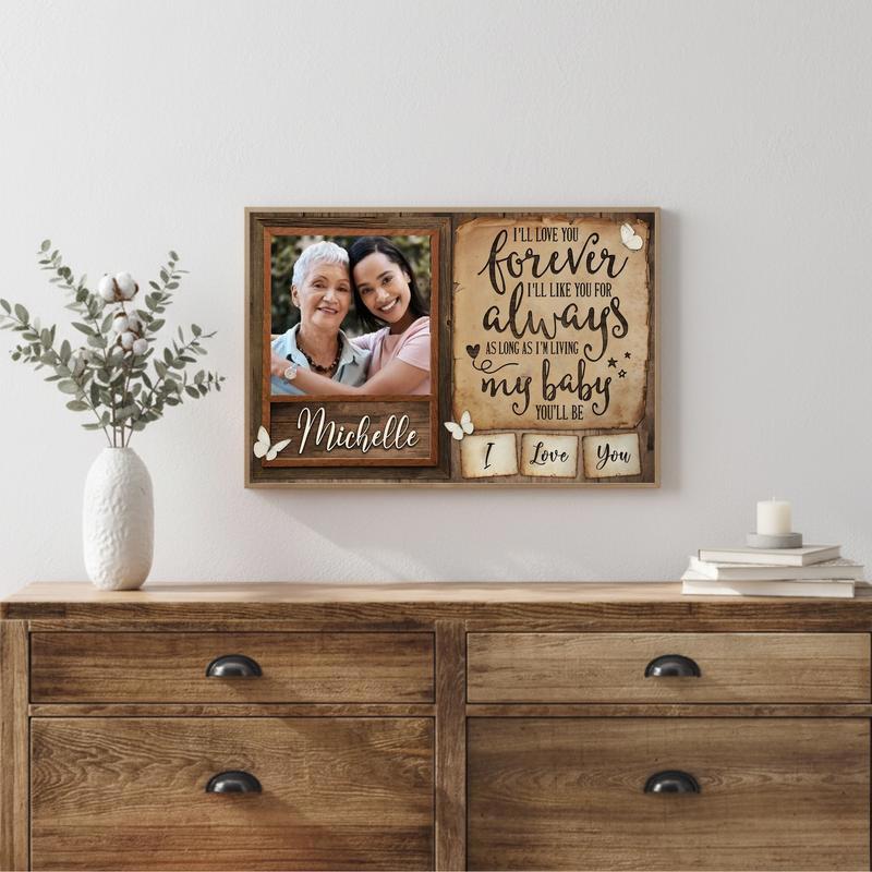 Honor Mom Your Love You Forever Canvas Gift From Daughter