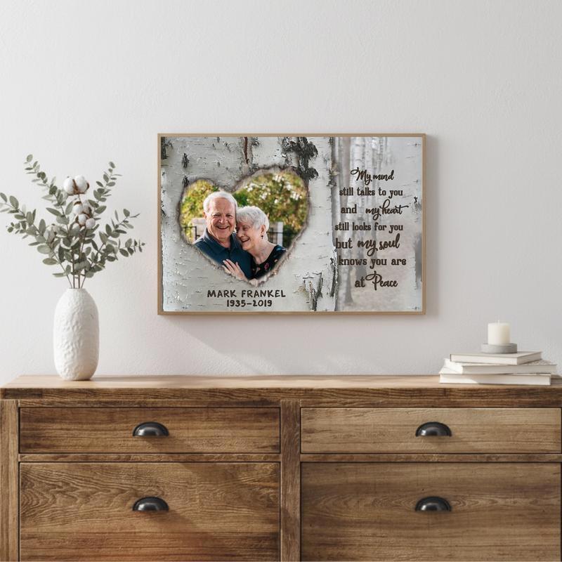 Talking To You In Memory - Personalized Photo Remembrance Canvas