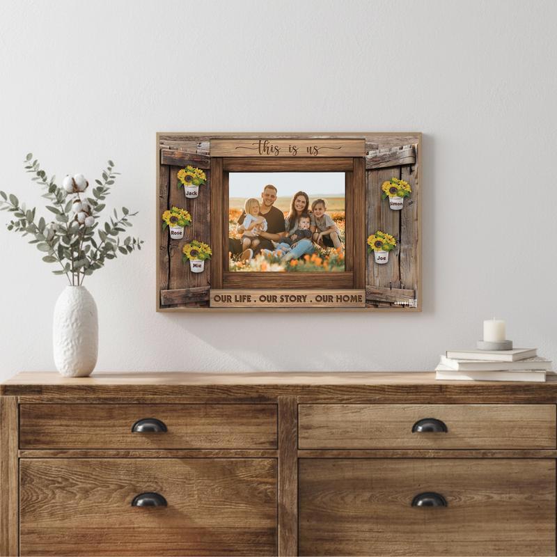 Farmhouse Charm Rustic Sunflower This Is Us Canvas Art