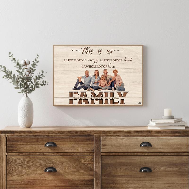 Heartwarming This Is Us Photo Keepsake Custom Family Canvas