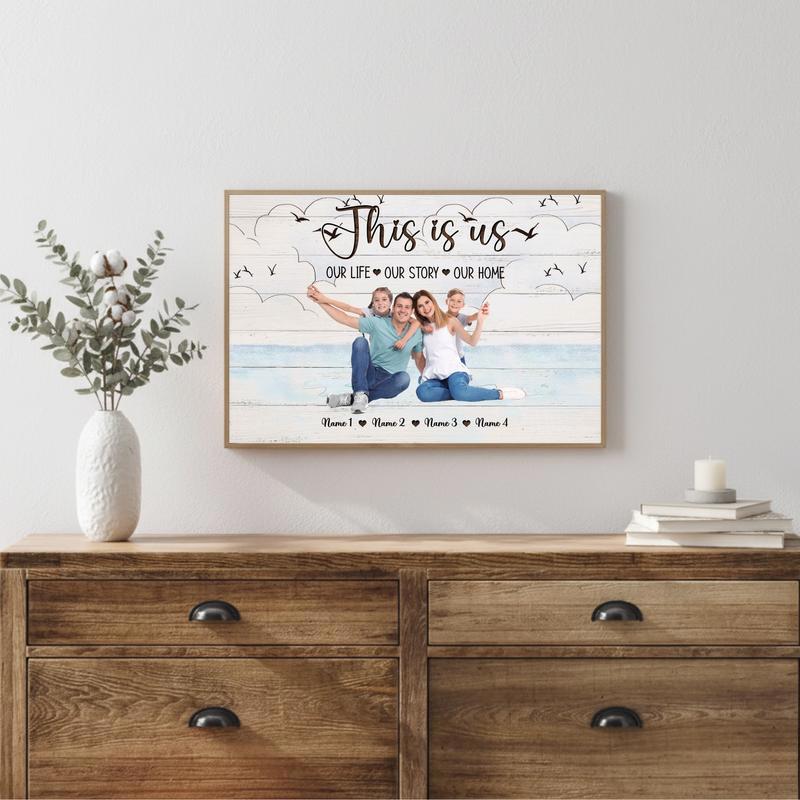 Coastal Family Photo Canvas Your Custom This Is Us Keepsake