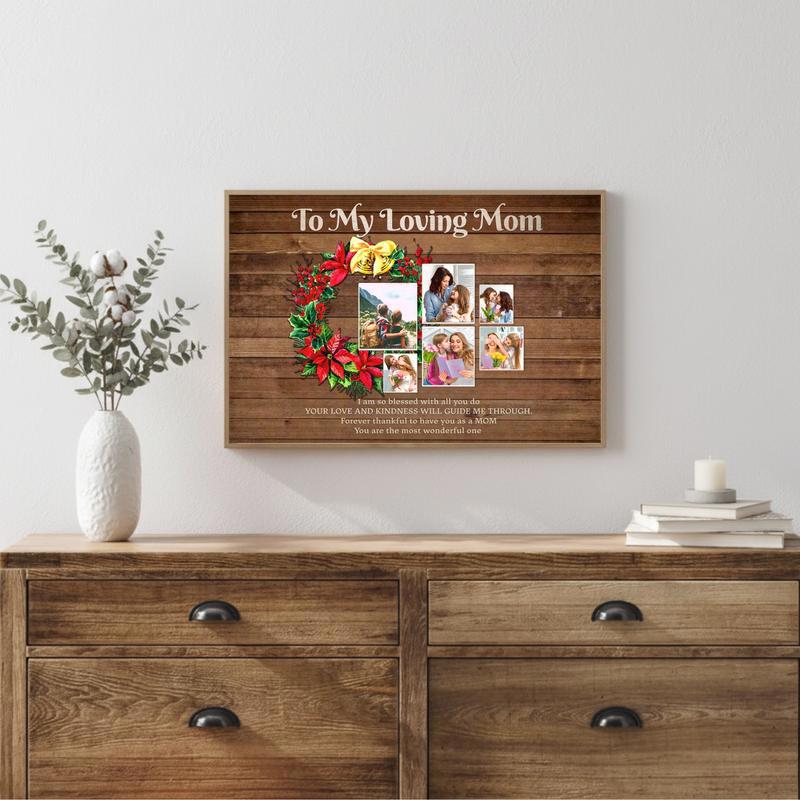 A Loving Mom's Heart Heartfelt Christmas Canvas Keepsake