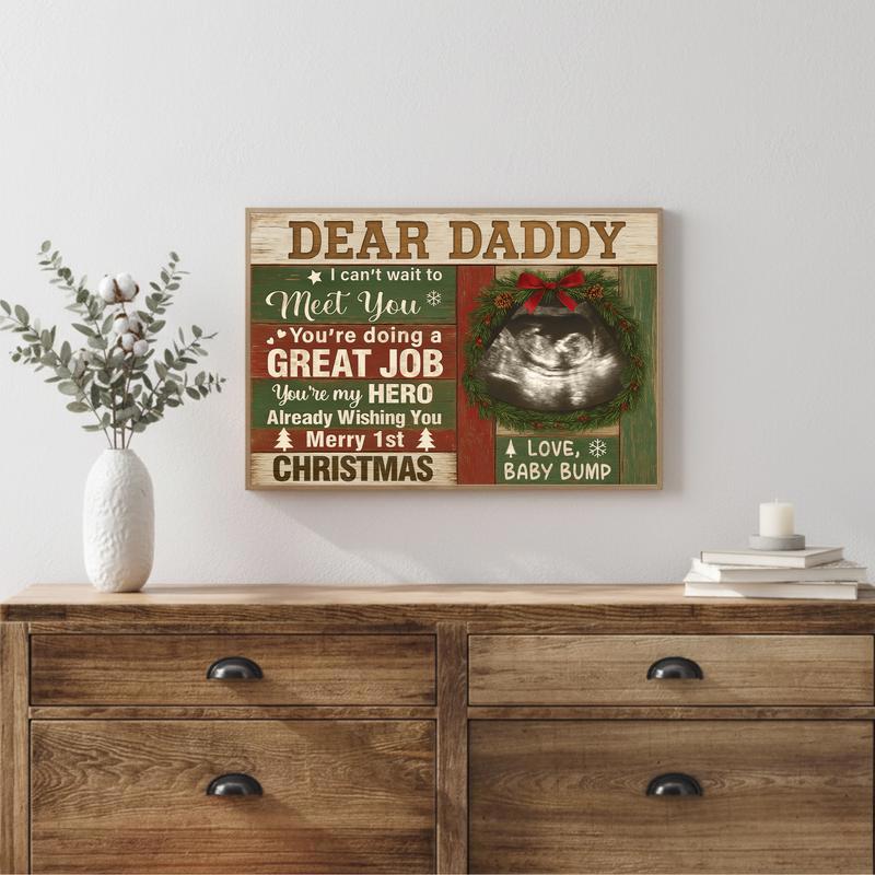 Ultrasound Personalized Canvas Prints - Father’s Day Gift For Dad
