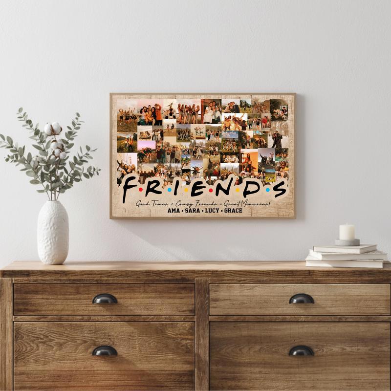 Your Bestie's Memories - Vintage Personalized Photo Gift Canvas