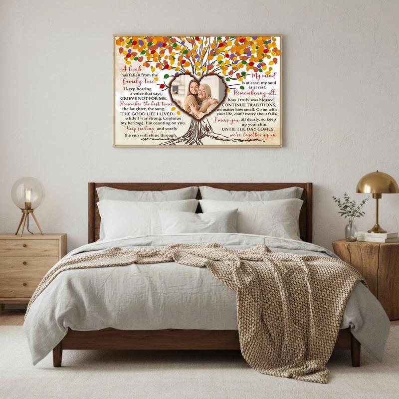 "A Limb Has Fallen" Family Tree Loss Remembrance Canvas