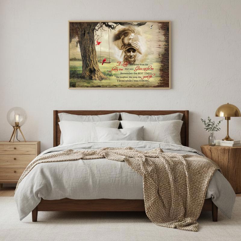 A Limb Has Fallen - Personalized Sympathy Cardinal Gift Canvas