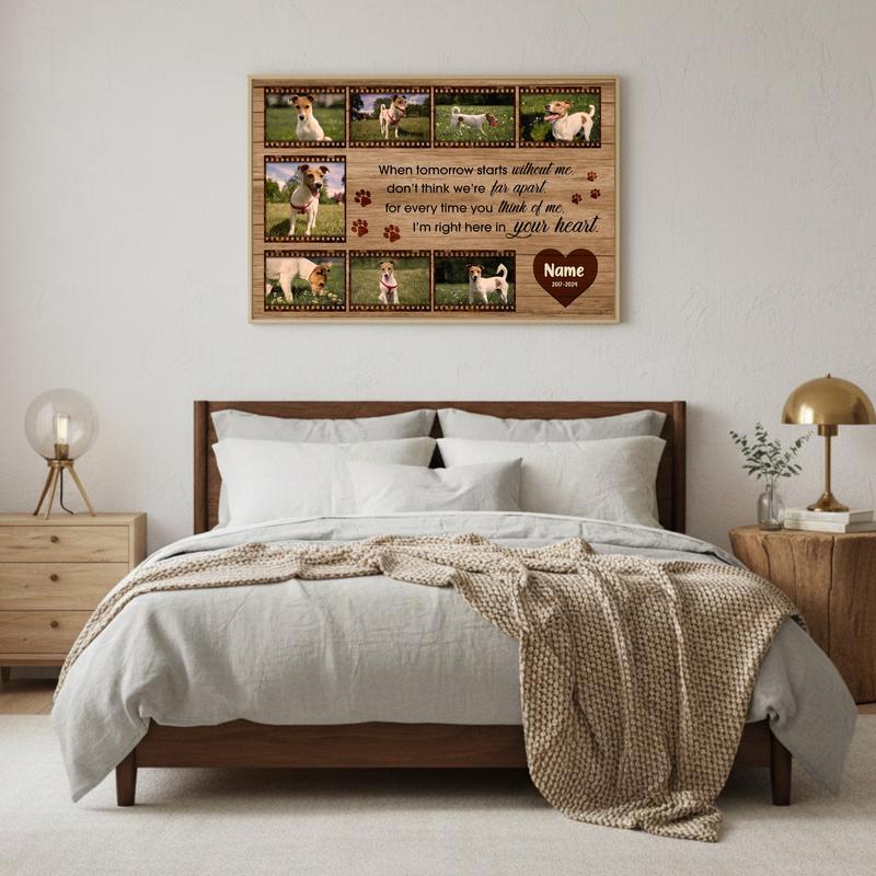 Custom Film Strip Keepsake - A Forever Dog Memorial Photo Canvas