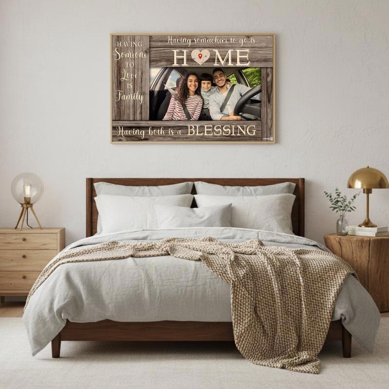 Where The Heart Is Personalized Map Art Home Canvas