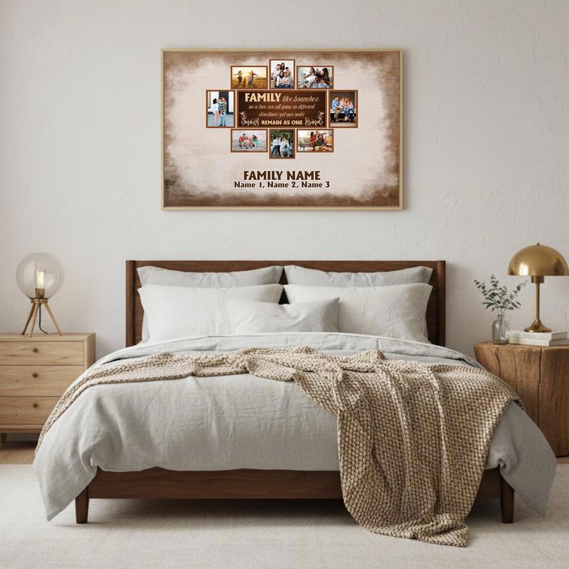 Branches of Love Personalized Family Tree Photo Canvas