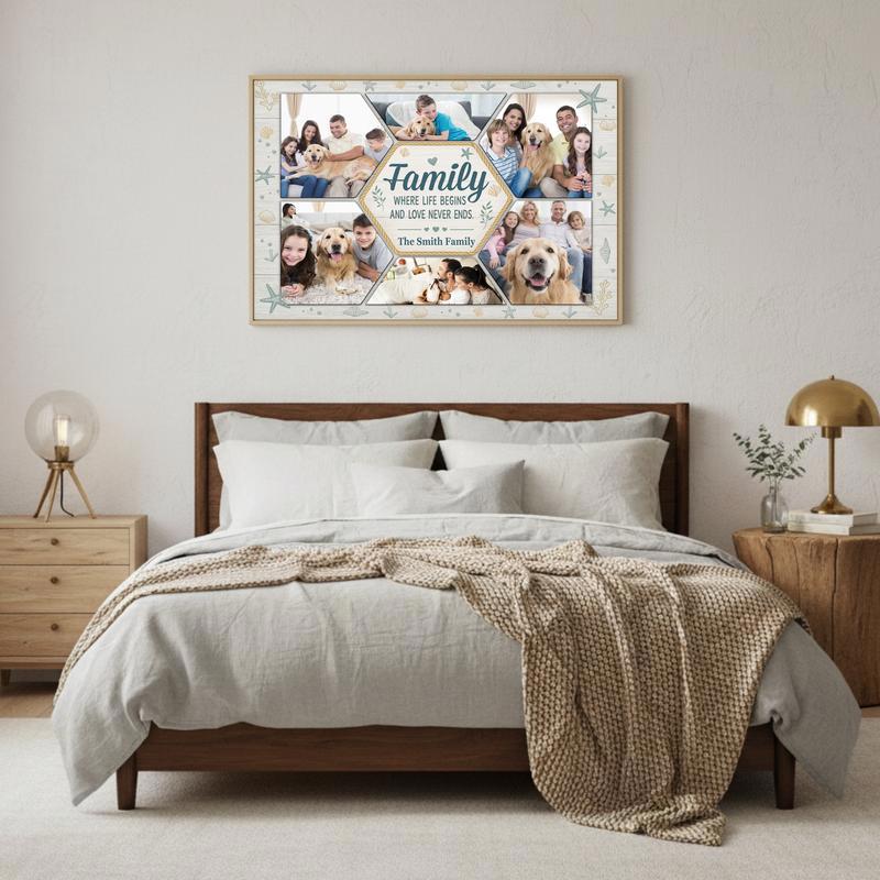 Family Memories Keepsake - Custom Family Photo Collage Canvas