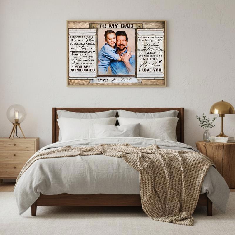 The Hero Dad Canvas A Son's Meaningful Tribute Gift