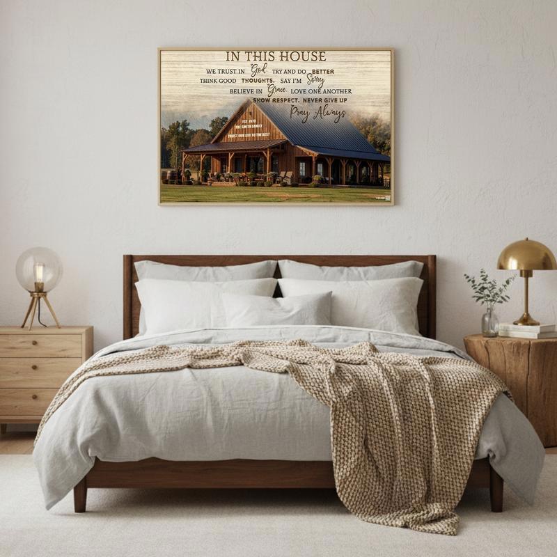 Faith & Photo Custom Trust Canvas for a New Home