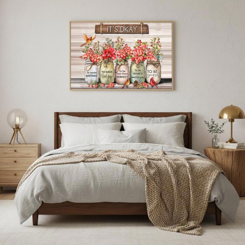 Wildflower Wisdom Canvas Embrace Your True Self Art