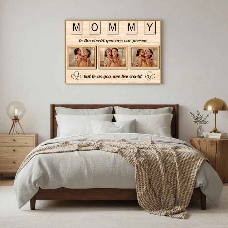 Scrabble Sentimental Photo Canvas for Mom