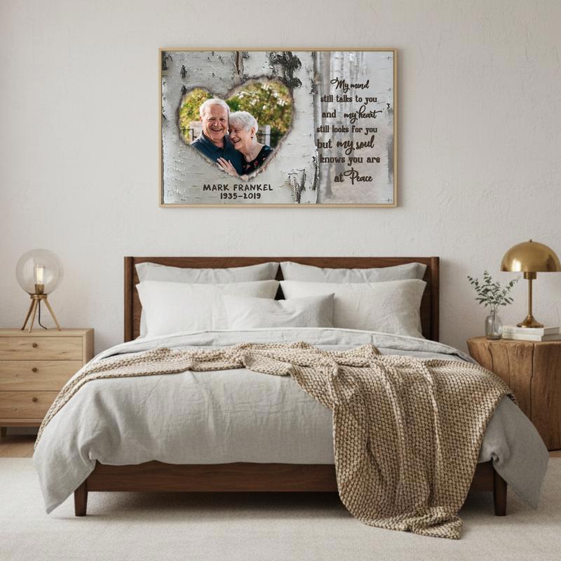 Talking To You In Memory - Personalized Photo Remembrance Canvas