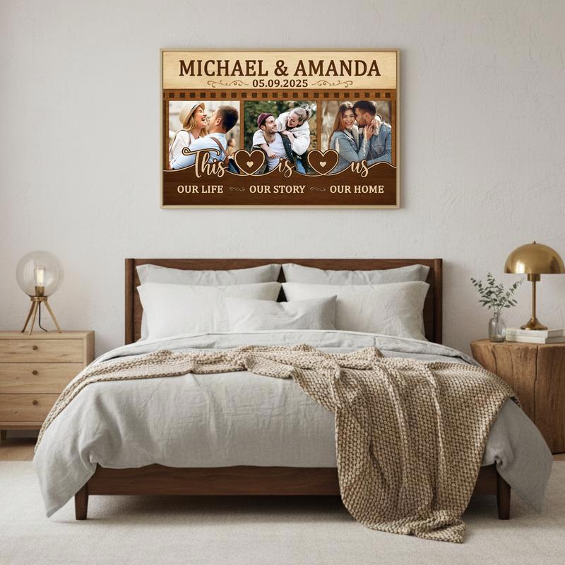 This Is Us Canvas - Custom Photo Collage Wedding Anniversary Gift