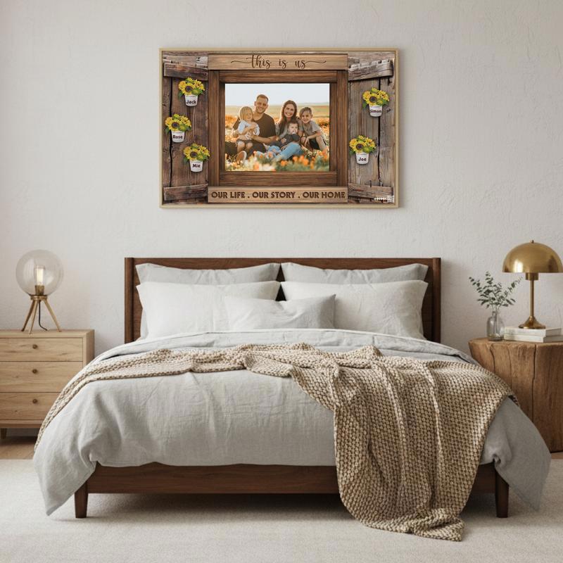 Farmhouse Charm Rustic Sunflower This Is Us Canvas Art