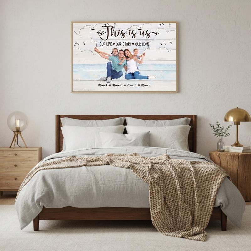 Coastal Family Photo Canvas Your Custom This Is Us Keepsake