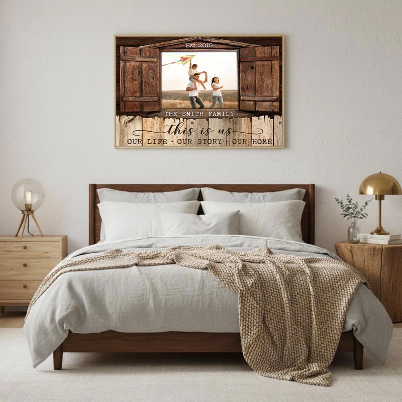 Window of Love Personalized This Is Us Family Photo Canvas
