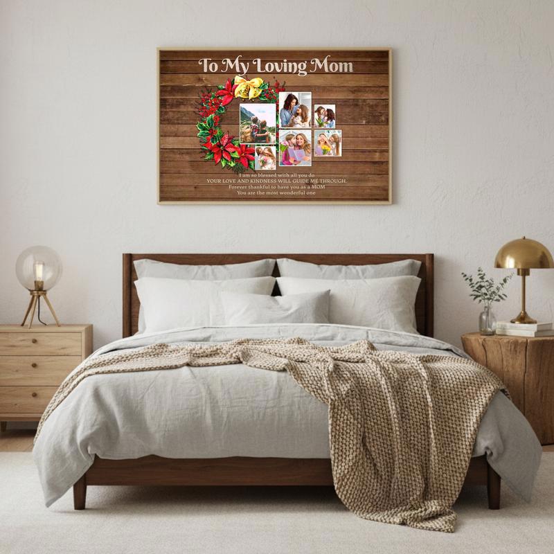 A Loving Mom's Heart Heartfelt Christmas Canvas Keepsake