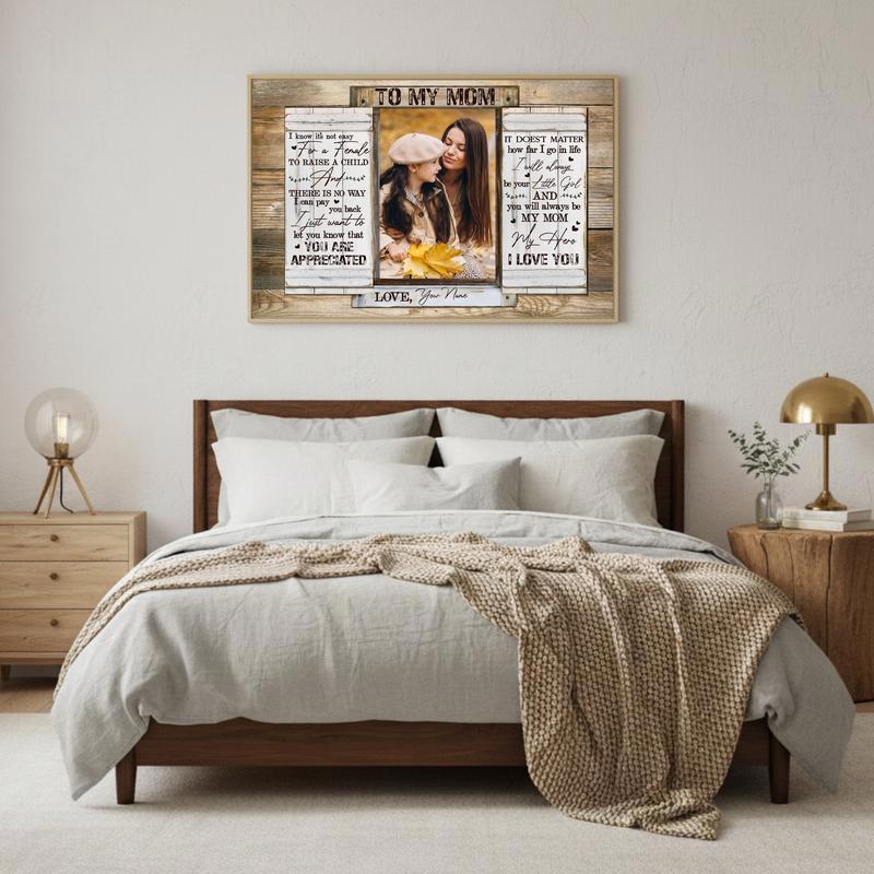Personalized Keepsake Canvas A Daughter's Heart for Mom
